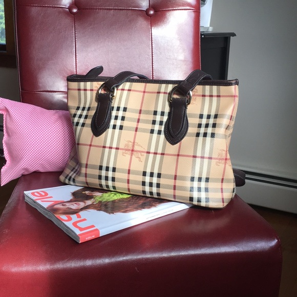 Burberry Handbags - Burberry Haymarket Check Small Regent Tote